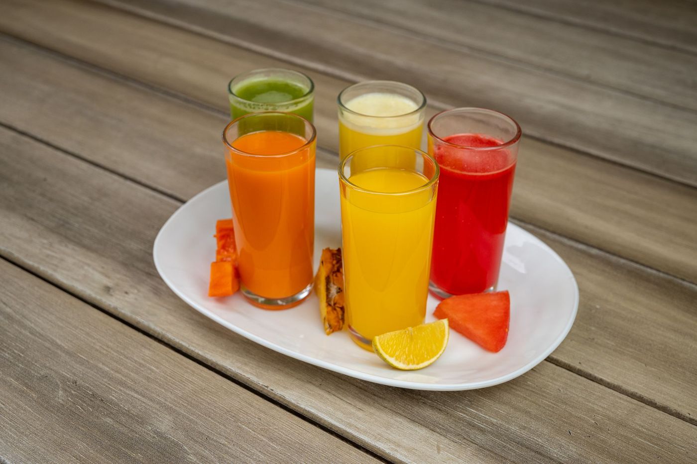 Jus de fruits frais pressés